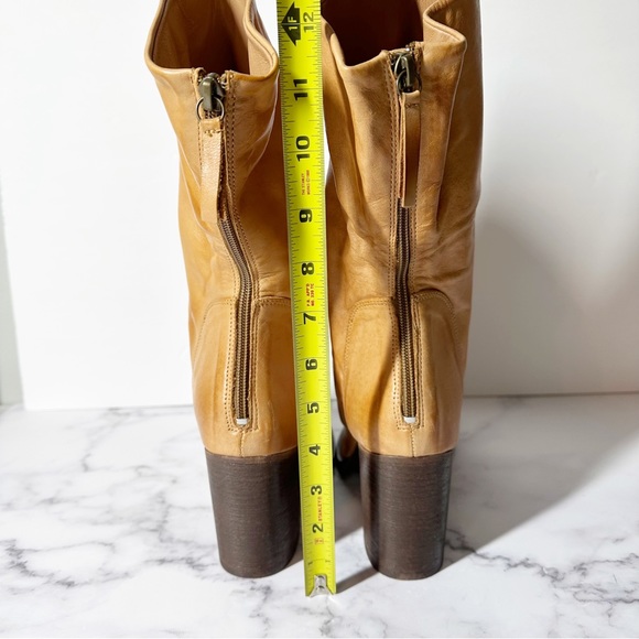 Free People Elle Block Heel Boot Size EU 41 Tan - Picture 15 of 16